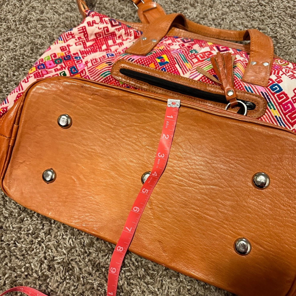 Nena & Co large woven and leather tote - Picture 16 of 16